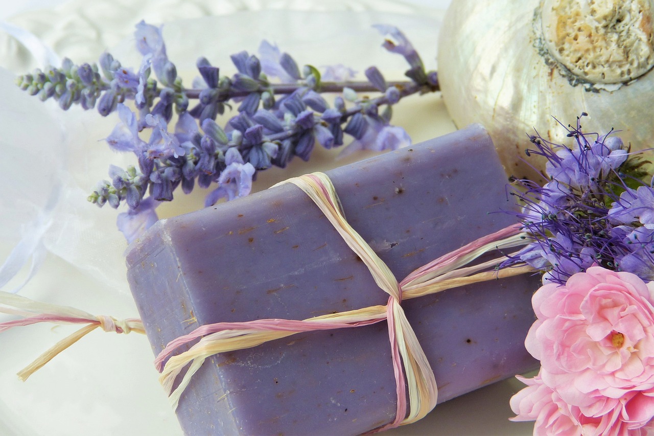 Soap Purple Lavender Rose Shell  - silviarita / Pixabay